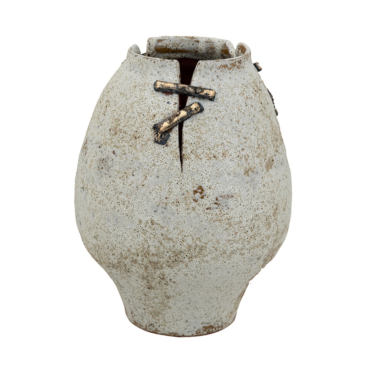 Artekko Antique Κεραμικό Βάζο σε Μπεζ Αποχρώση (19x19x24)cm