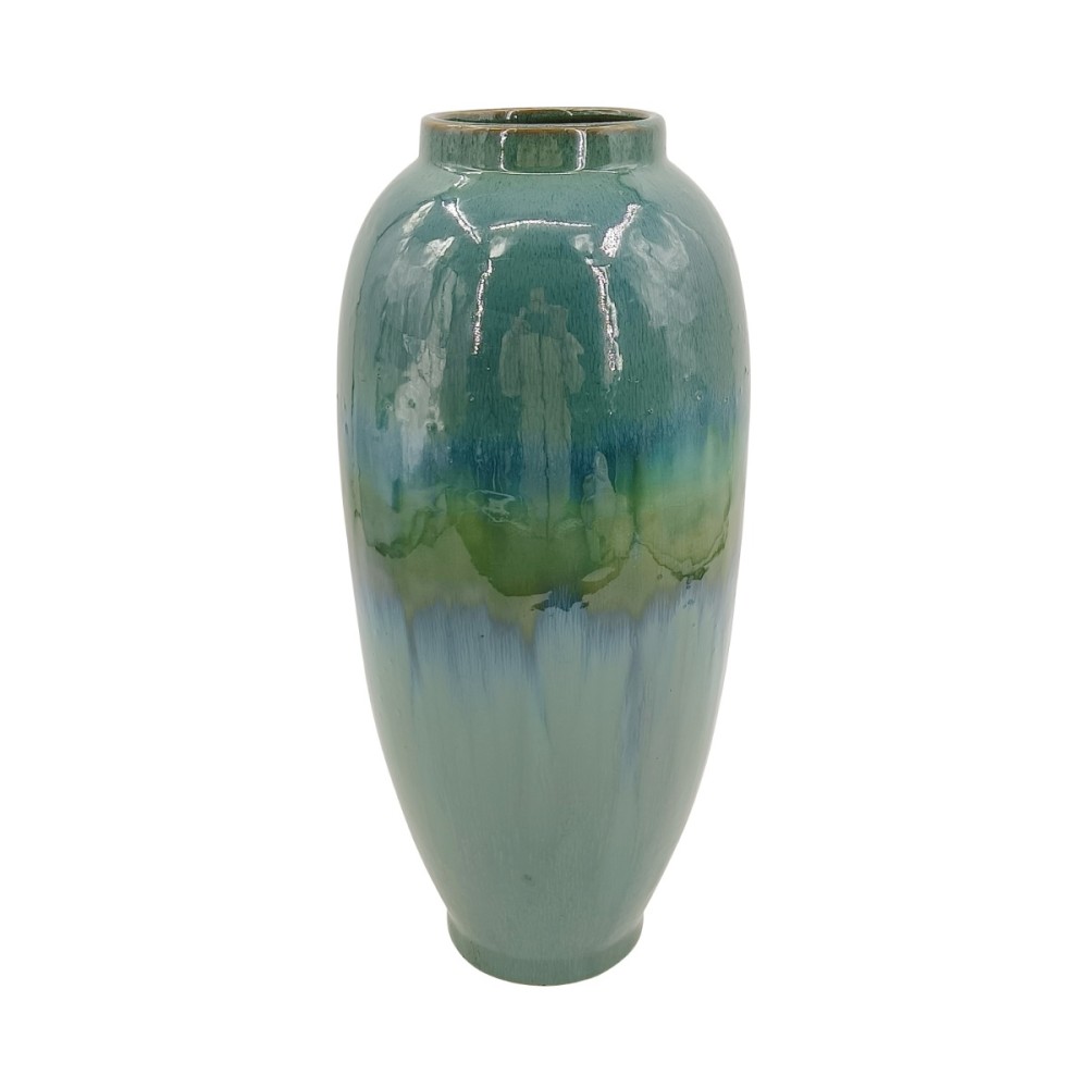 Artekko Bliss Κεραμικό Βάζο σε Πράσινες Αποχρώσεις (17.7x17.7x40.5)cm