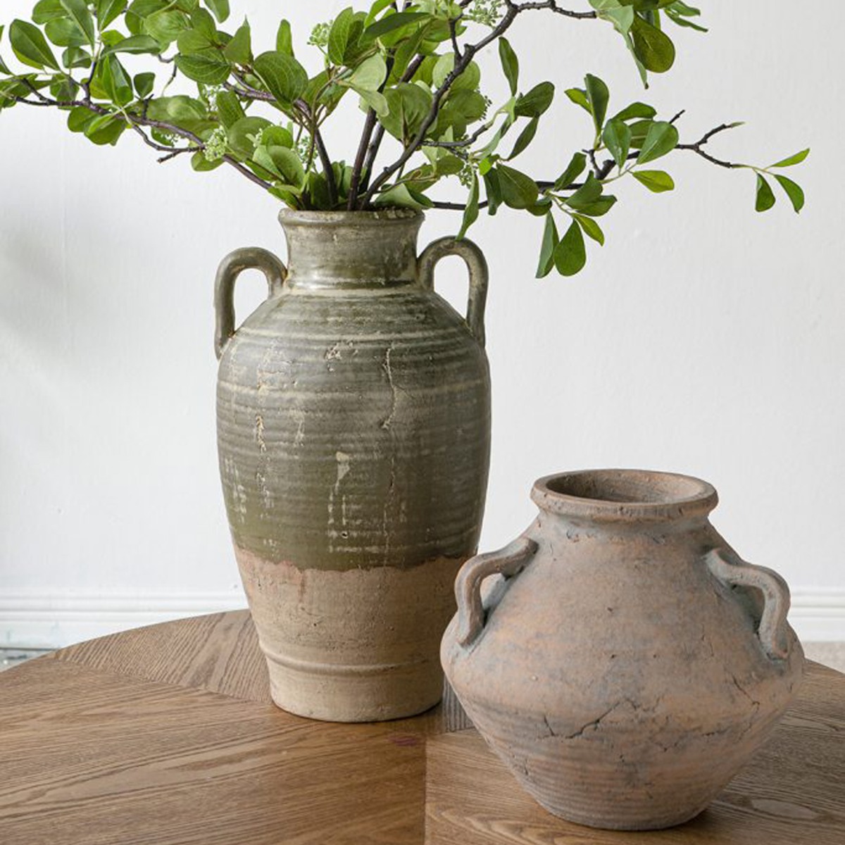 Artekko Antique Βάζο από Τερακότα (25x25x22.5)cm