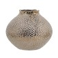 Artekko Lidded Μπρονζέ Κεραμικό Βάζο (21x21x18)cm