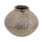 Artekko Lidded Μπρονζέ Κεραμικό Βάζο (21x21x18)cm
