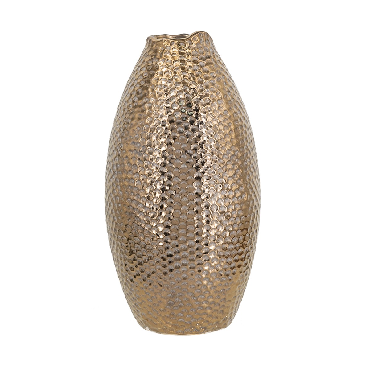 Artekko Lidded Μπρονζέ Κεραμικό Βάζο (18x18x32)cm