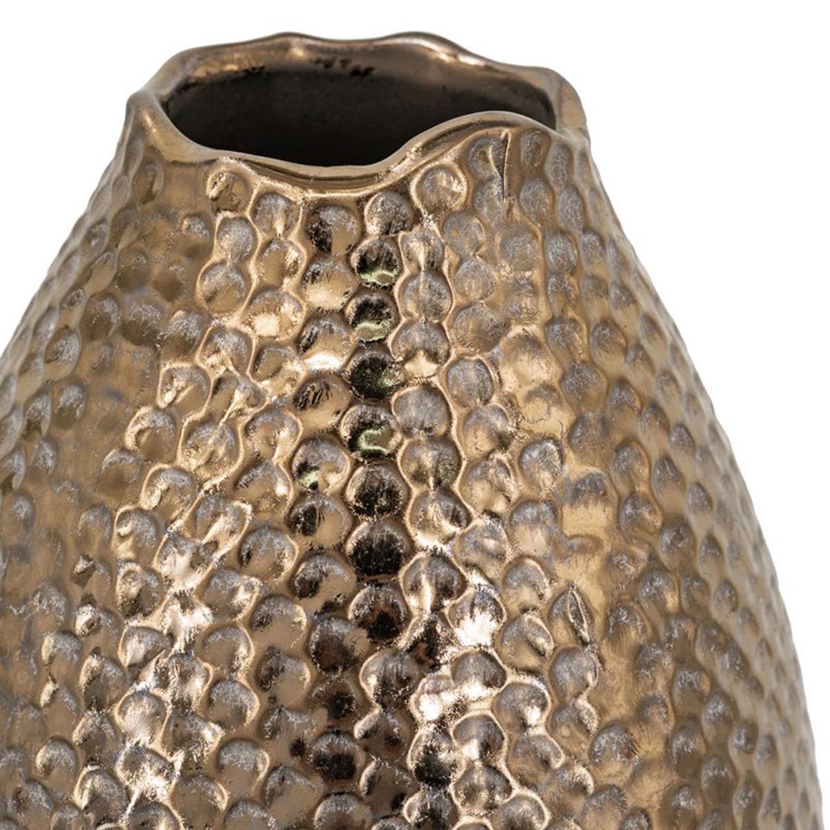 Artekko Lidded Μπρονζέ Κεραμικό Βάζο (18x18x32)cm