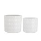 Artekko Planter Λευκά Κεραμικά Κασπώ (18x18x17)cm 2 pcs