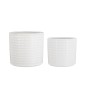 Artekko Planter Λευκά Κεραμικά Κασπώ (18x18x17)cm 2 pcs