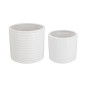 Artekko Planter Λευκά Κεραμικά Κασπώ (18x18x17)cm 2 pcs