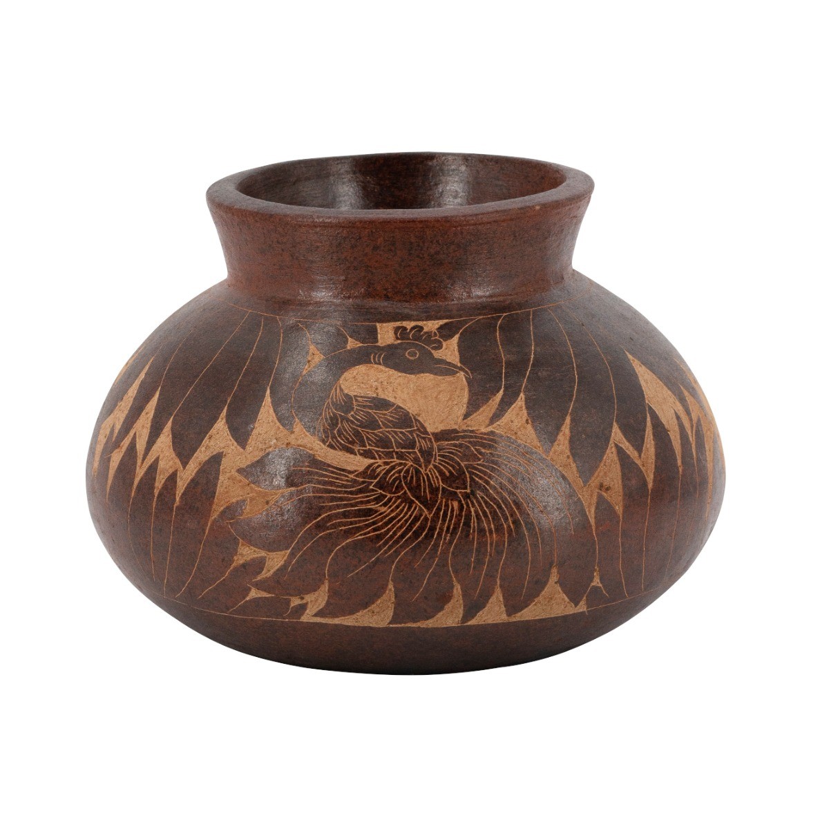 Artekko Antique Βάζο από Τερακότα σε Καφέ Αποχρώσεις (28x28x20)cm