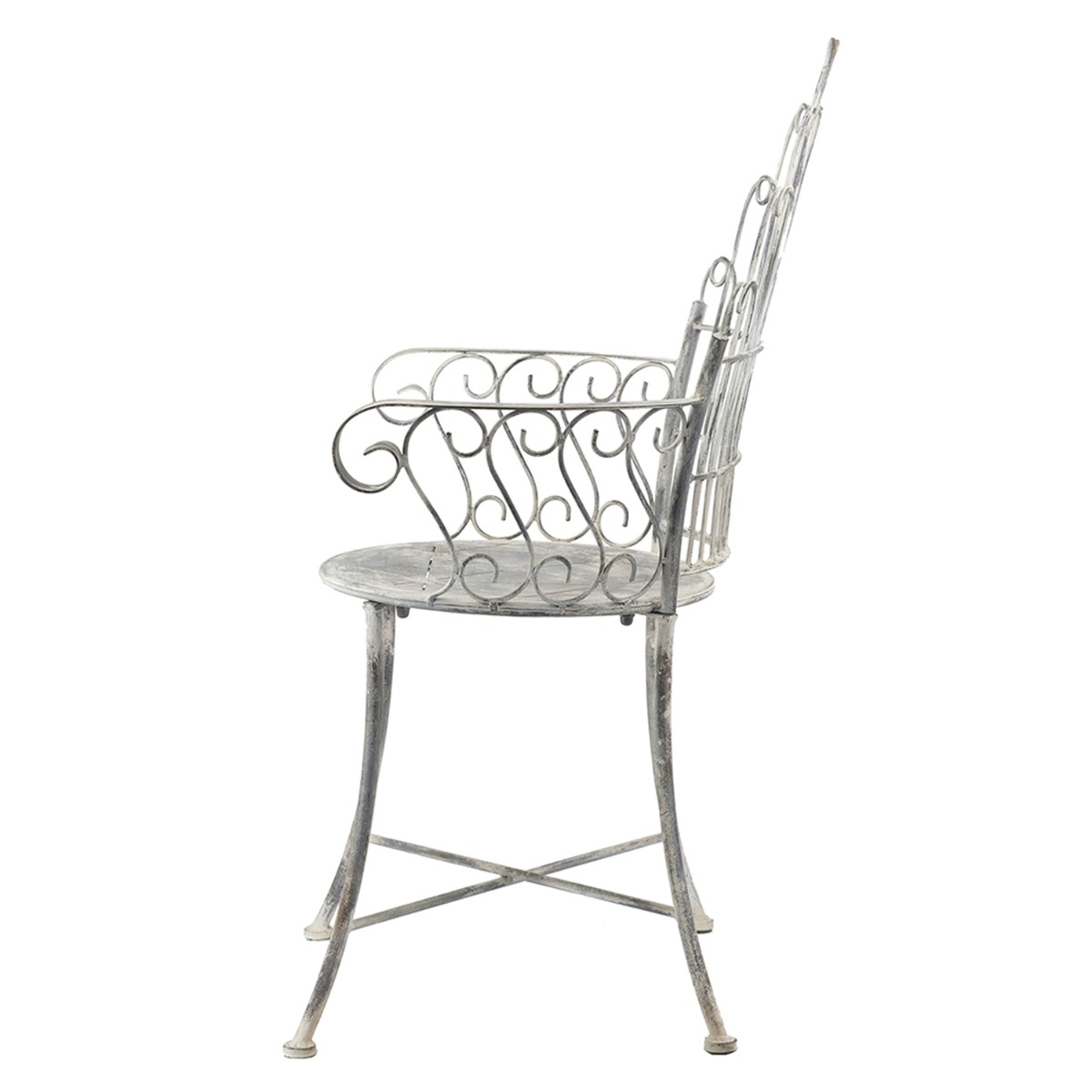 Artekko Vector Μεταλλική Καρέκλα σε Λευκή Πατίνα (58.4x56.5x97.2)cm