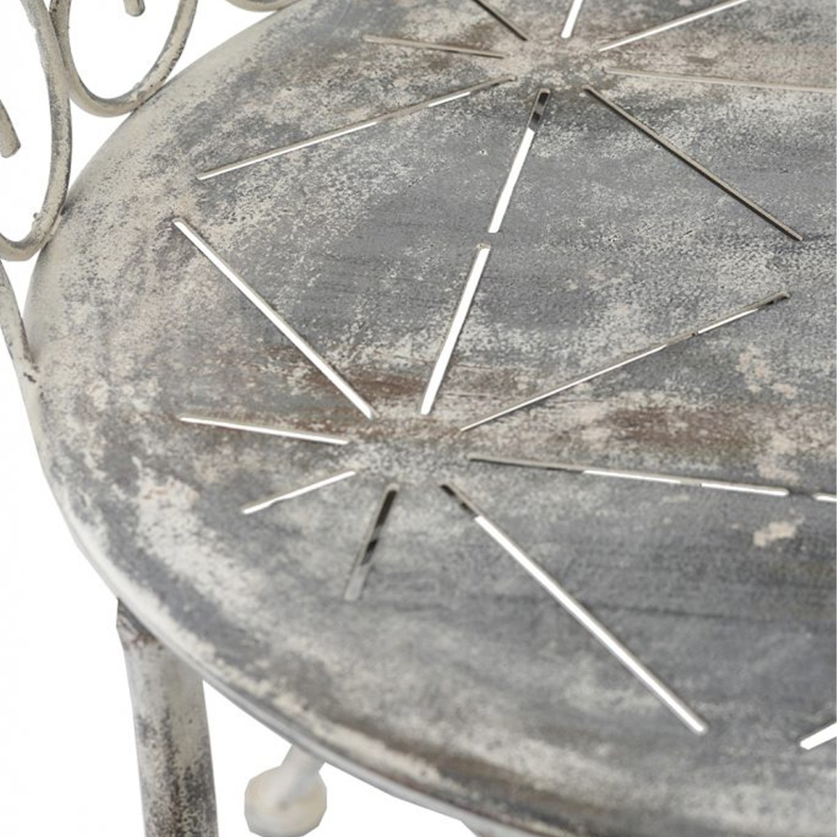 Artekko Vector Μεταλλική Καρέκλα σε Λευκή Πατίνα (58.4x56.5x97.2)cm