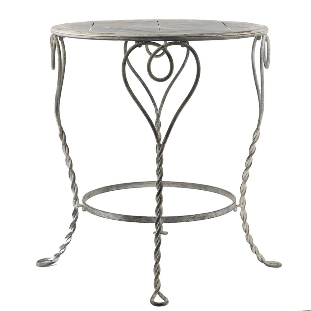 Artekko Vector Μεταλλικό Τραπέζι σε Λευκή Πατίνα (66x66x76.2)cm