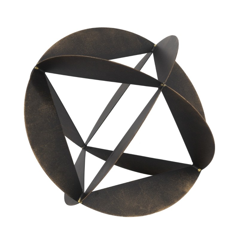 Artekko Orb Μπρονζέ Μεταλλική Διακοσμητική Σφαίρα (40x40x40)cm