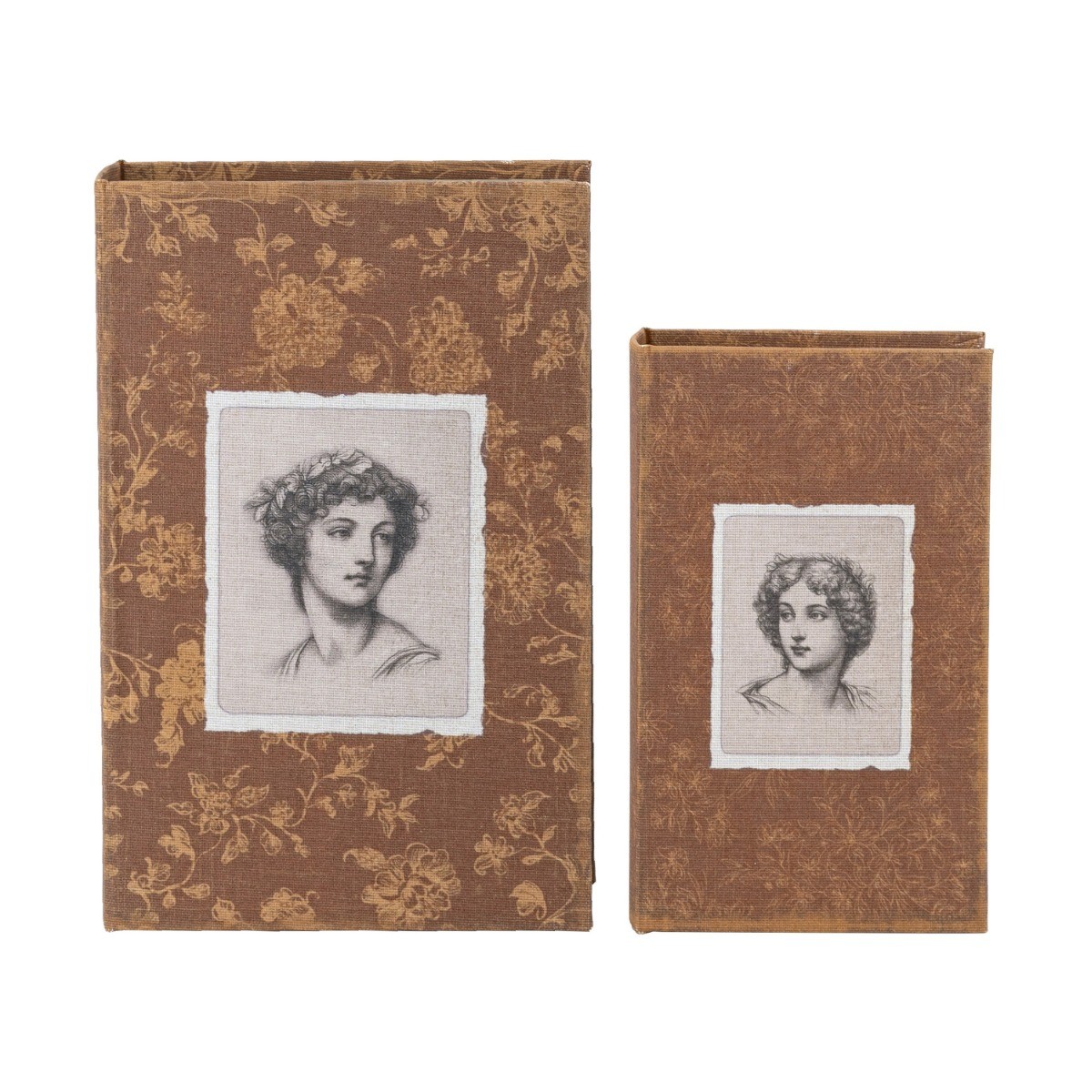 Artekko Book Πολύχρωμα Διακοσμητικά Βιβλία MDF με Αποθηκευτικό Χώρο (17.8x7.6x26.7)cm (12.7x5.1x21.6)cm 2pcs