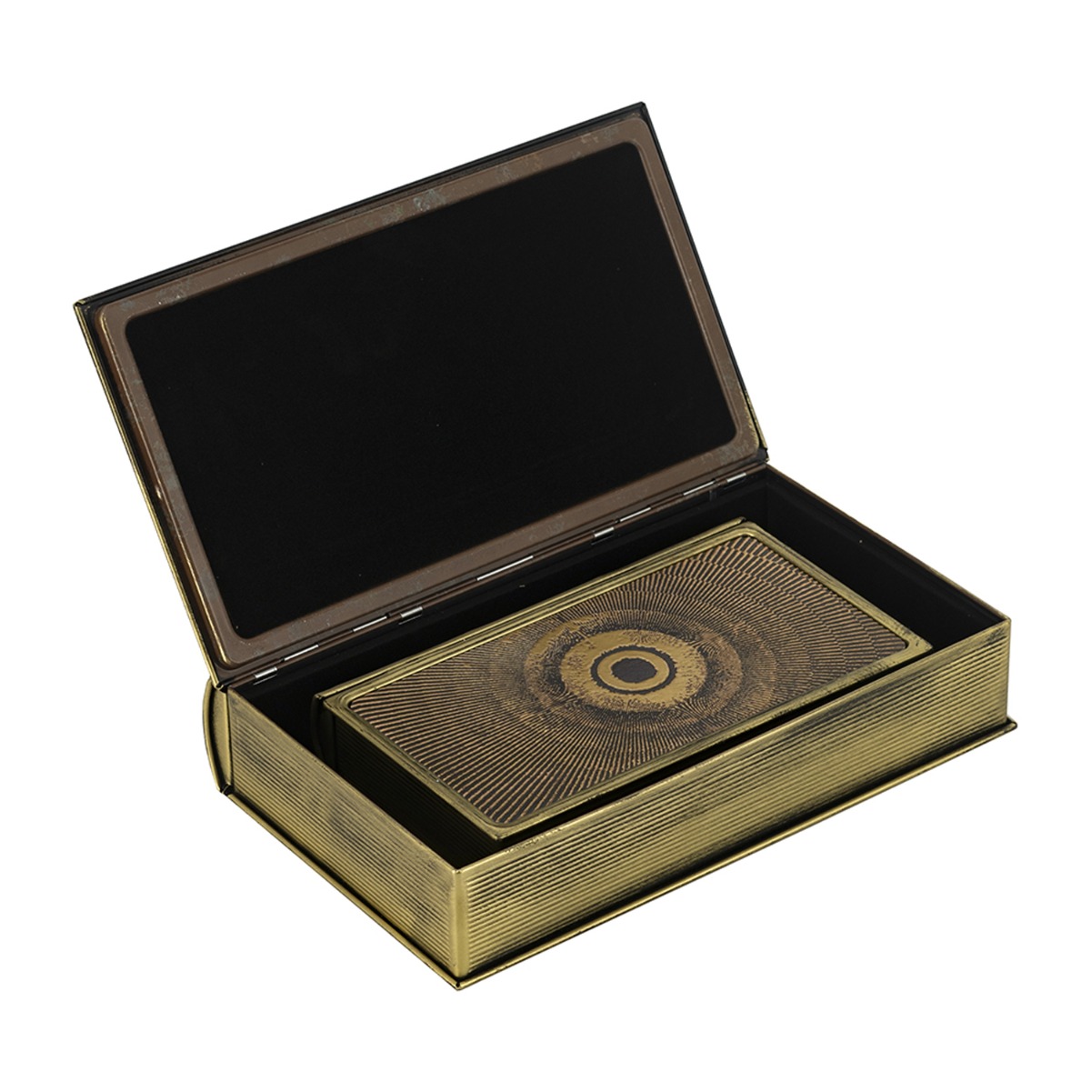 Artekko Book Χρυσά Διακοσμητικά Μεταλλικά Βιβλία με Αποθηκευτικό Χώρο (16.5x5x25.4)cm (11.5x3.8x20)cm 2pcs