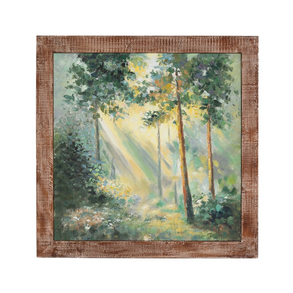 Artekko Canvasia Πολύχρωμος Πίνακας σε Καμβά με Ξύλινη Κορνίζα (100x3x100)cm