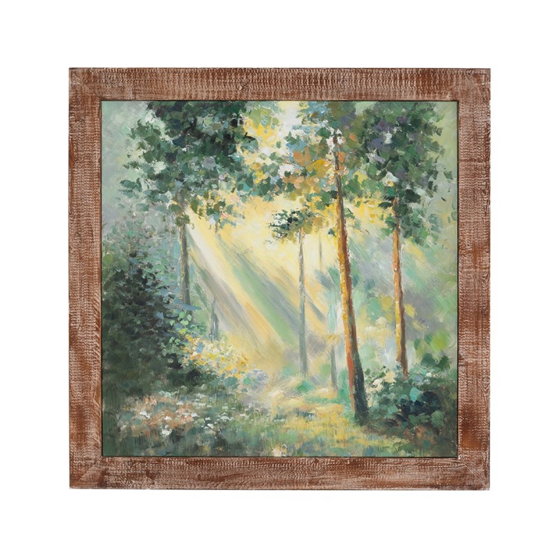 Artekko Canvasia Πολύχρωμος Πίνακας σε Καμβά με Ξύλινη Κορνίζα (100x3x100)cm