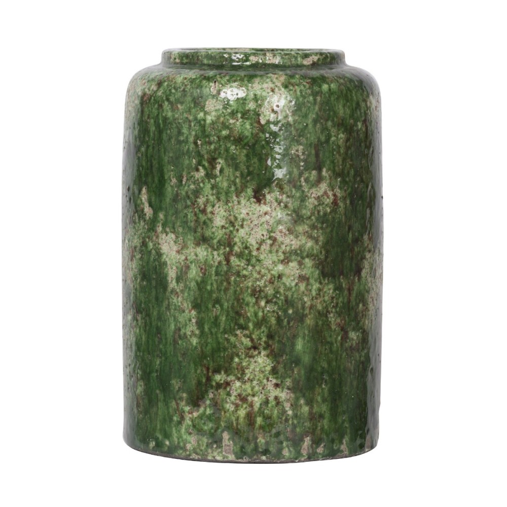 Artekko Firth Πράσινο Διακοσμητικό Βάζο από Τερακότα (20x20x30)cm