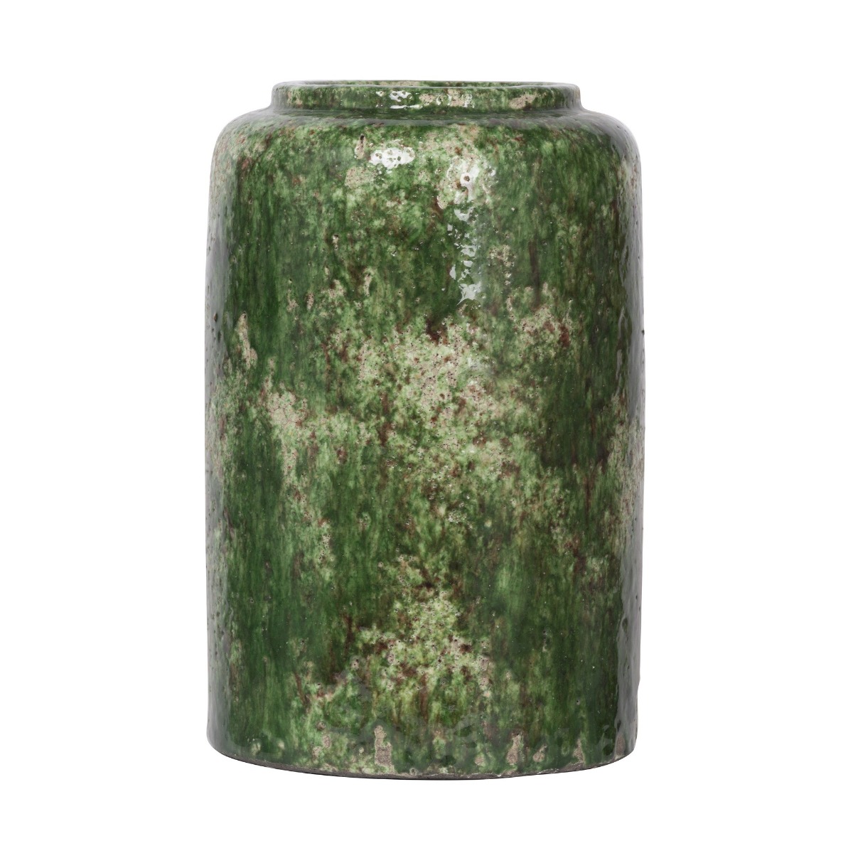 Artekko Firth Πράσινο Διακοσμητικό Βάζο από Τερακότα (20x20x30)cm