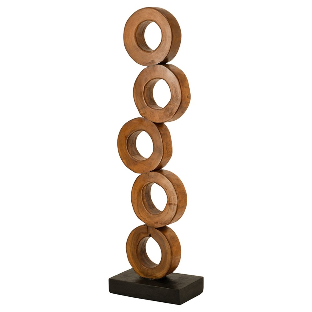 Artekko Woody Καφέ Διακοσμητικό Γλυπτό από Ξύλο Teak (33x20x120)cm