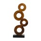 Artekko Woody Καφέ Διακοσμητικό Γλυπτό από Ξύλο Teak (20x12x60)cm