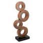Artekko Woody Καφέ Διακοσμητικό Γλυπτό από Ξύλο Teak (20x12x60)cm