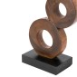 Artekko Woody Καφέ Διακοσμητικό Γλυπτό από Ξύλο Teak (20x12x60)cm