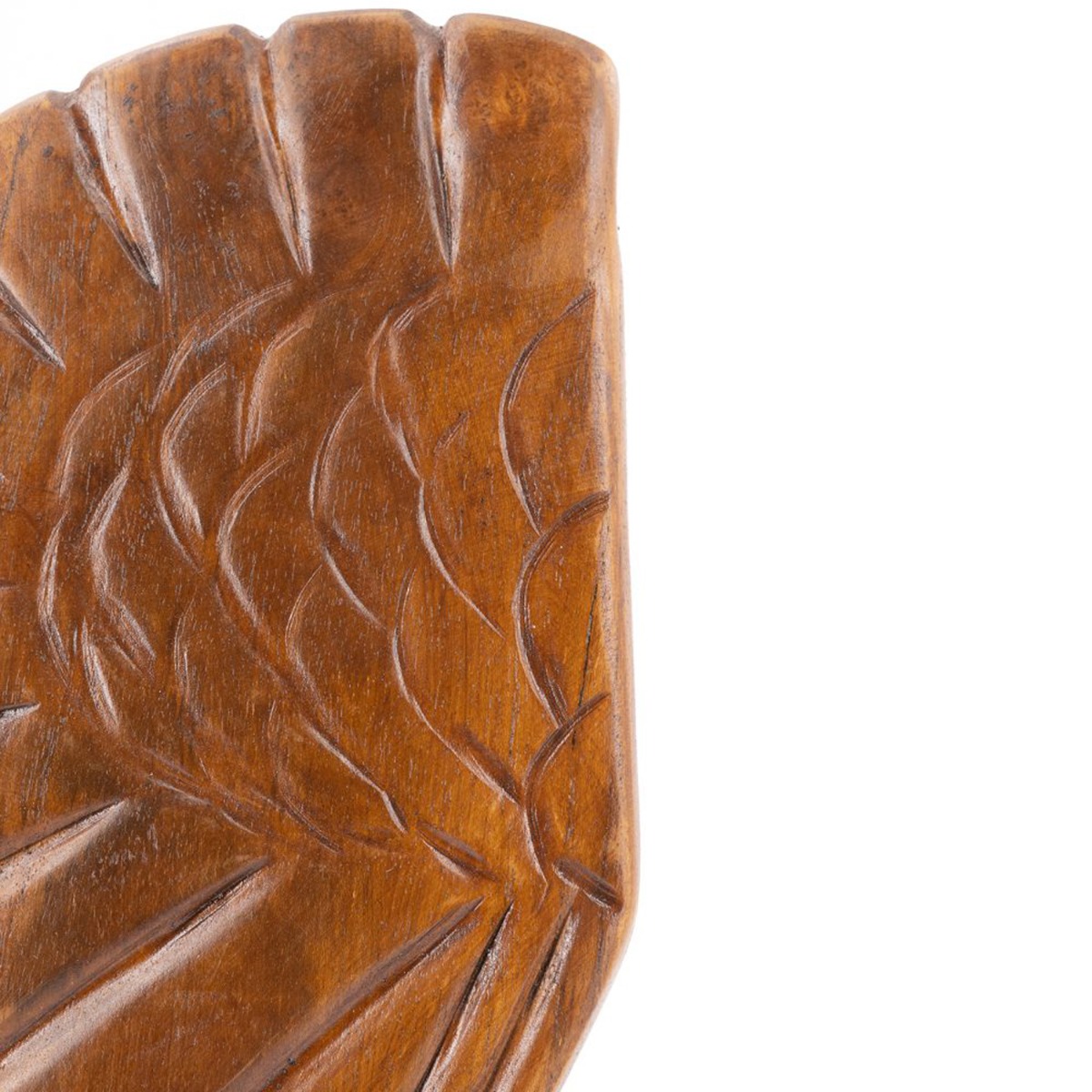 Artekko Woody Καφέ Βιβλιοστάτες Φτερά από Ξύλο Teak (20x12x44)cm 2pcs