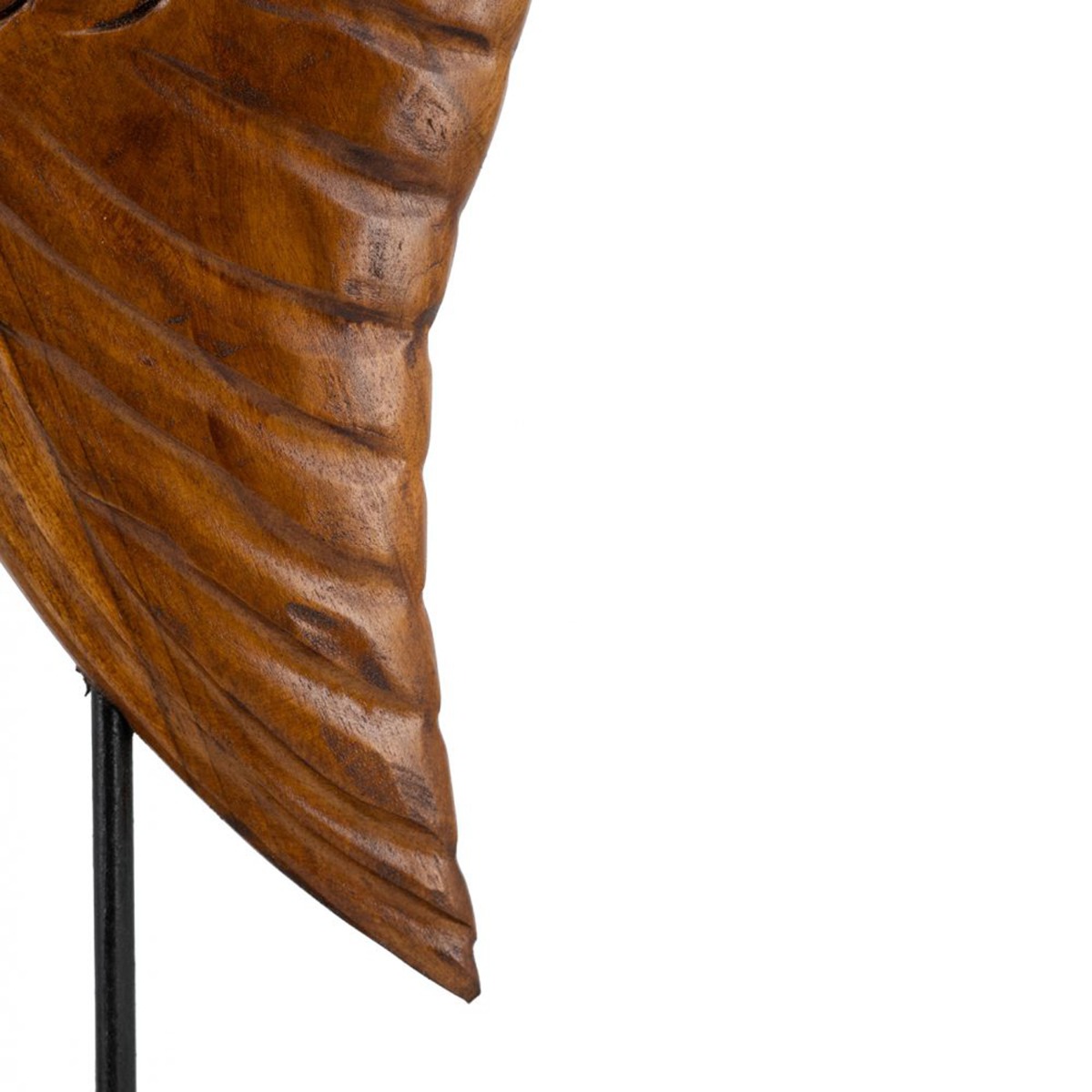 Artekko Woody Καφέ Βιβλιοστάτες Φτερά από Ξύλο Teak (20x12x44)cm 2pcs