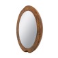 Artekko Woody Καφέ Καθρέπτης Τοίχου από Ξύλο Teak (40x40x6)cm