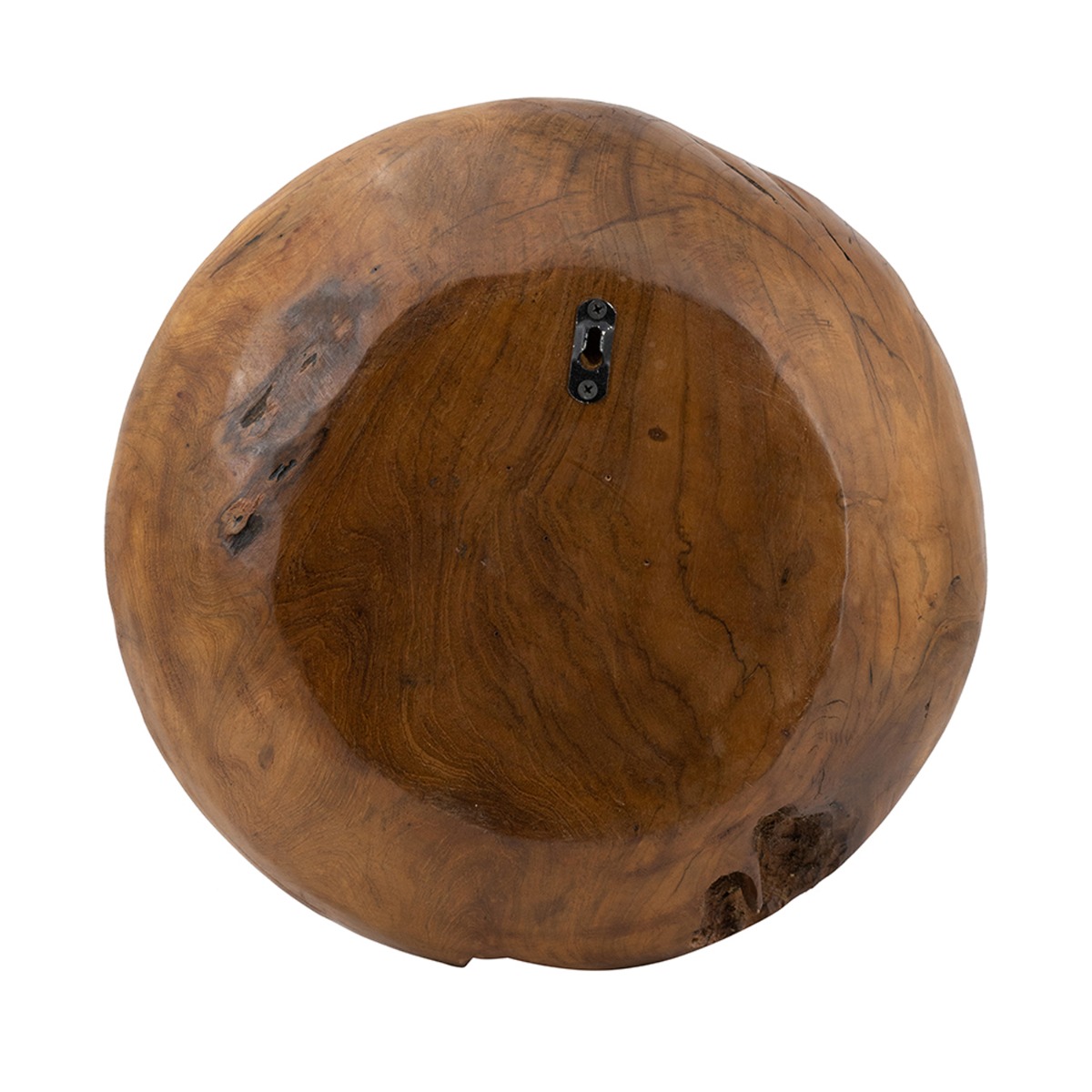 Artekko Woody Καφέ Καθρέπτης Τοίχου από Ξύλο Teak (40x40x6)cm