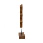 Artekko Woody Καφέ Διακοσμητικό Γλυπτό από Ξύλο Teak (55.1x15x80)cm