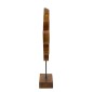 Artekko Woody Καφέ Διακοσμητικό Γλυπτό από Ξύλο Teak (55.1x15x80)cm