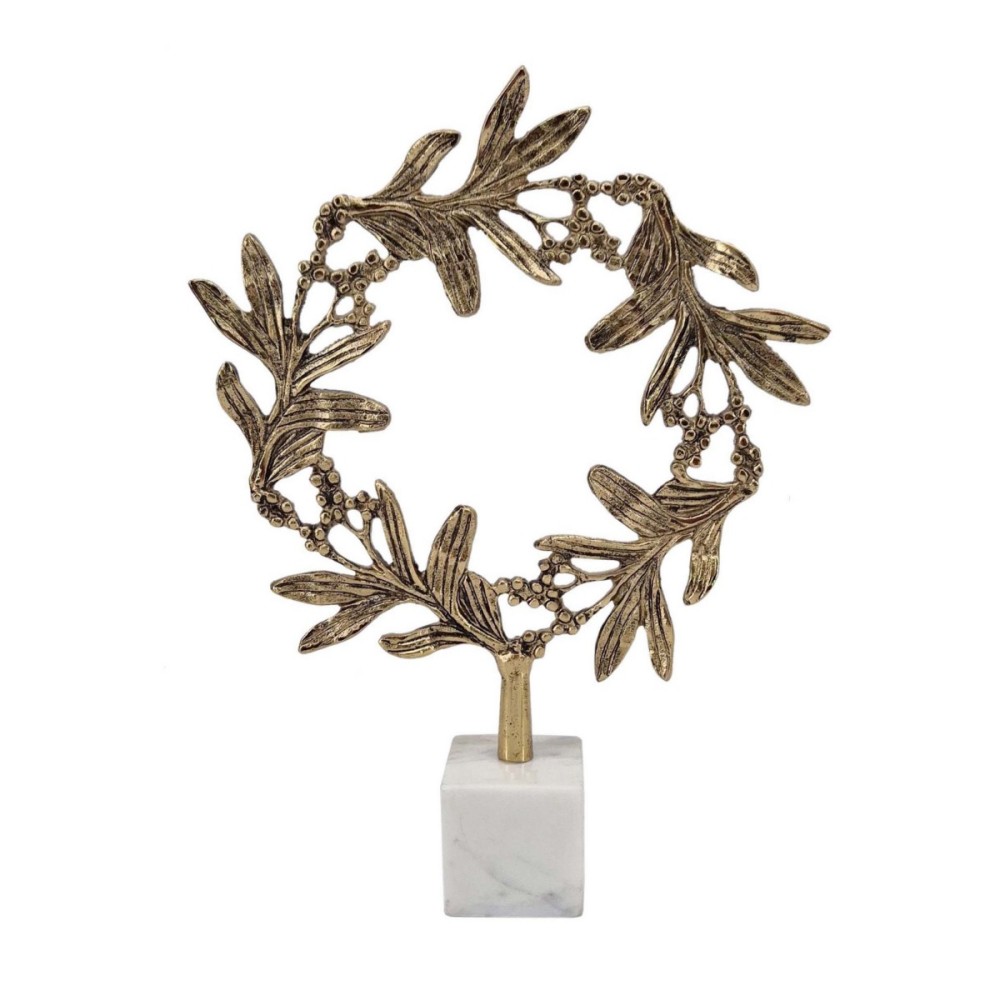 Artekko Branch Χρυσό Μεταλλικό Διακοσμητικό (30.5x7x42)cm