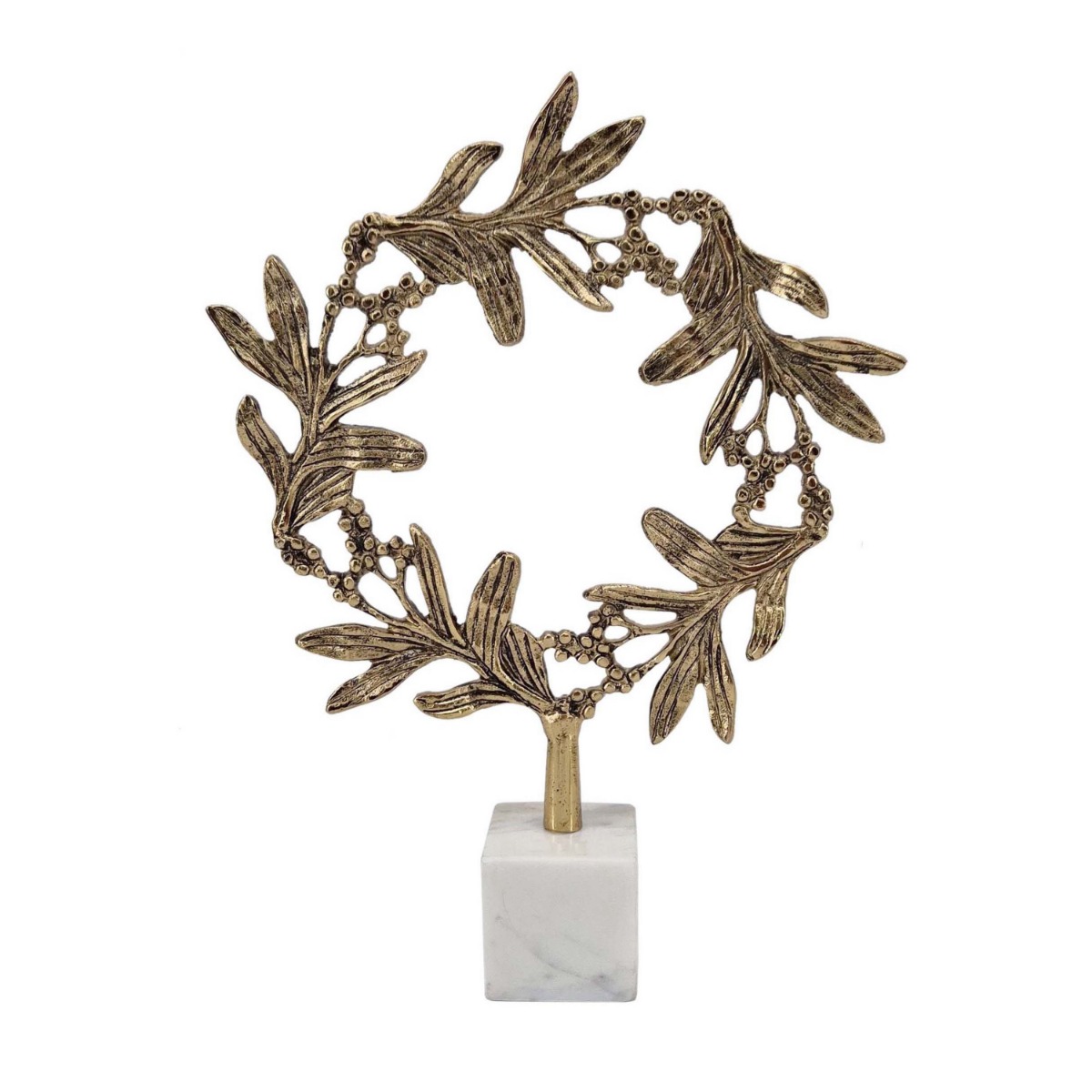 Artekko Branch Χρυσό Μεταλλικό Διακοσμητικό (30.5x7x42)cm