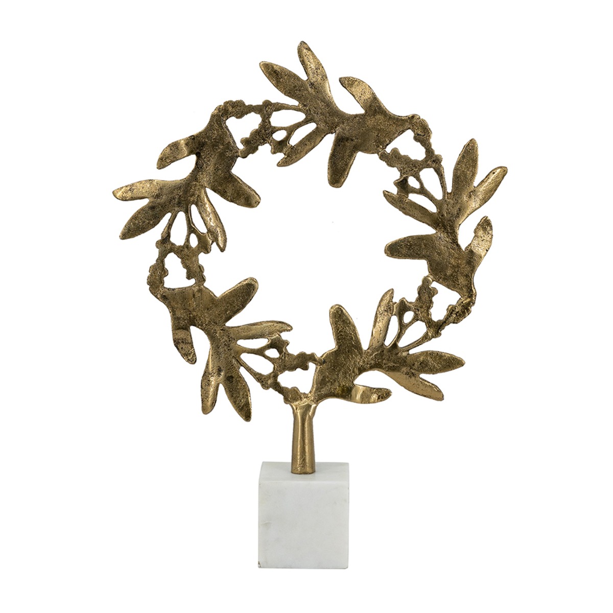 Artekko Branch Χρυσό Μεταλλικό Διακοσμητικό (30.5x7x42)cm