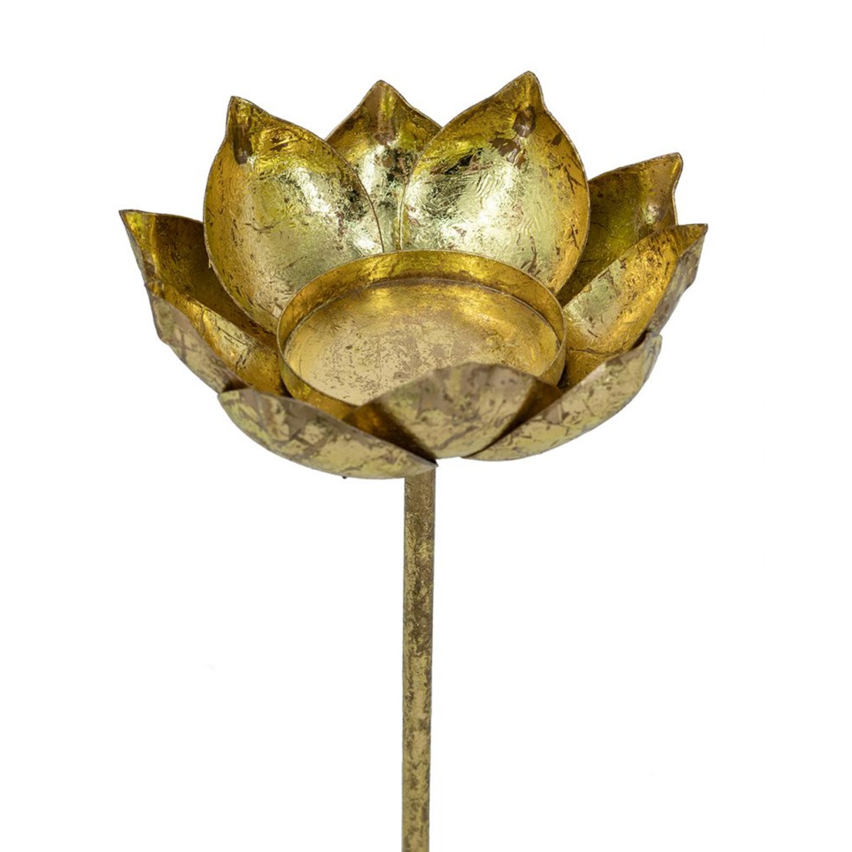 Artekko Noble Χρυσά Μεταλλικά Κηροπήγια (16.5x16.5x57)cm (16.5x16.5x47)cm 2pcs