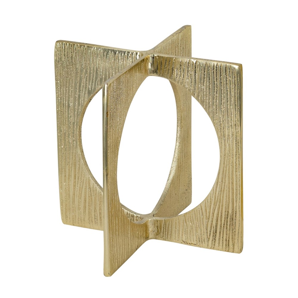 Artekko Noble Χρυσό Μεταλλικό Επιτραπέζιο Διακοσμητικό (20x20x20)cm