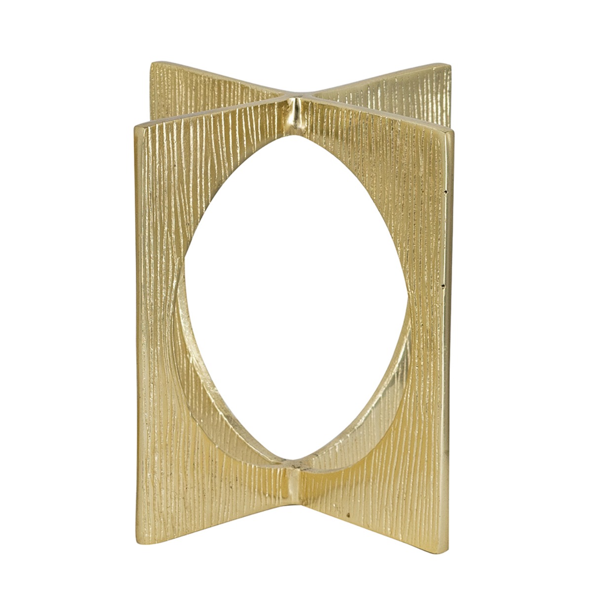 Artekko Noble Χρυσό Μεταλλικό Επιτραπέζιο Διακοσμητικό (18x18x18)cm