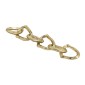 Artekko Noble Χρυσή Μεταλλική Επιτραπέζια Διακοσμητική Αλυσίδα (44x9x3)cm