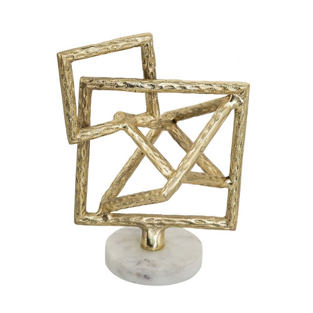 Artekko Noble Χρυσό Μεταλλικό Επιτραπέζιο Διακοσμητικό (20.3x17.8x25.4)cm
