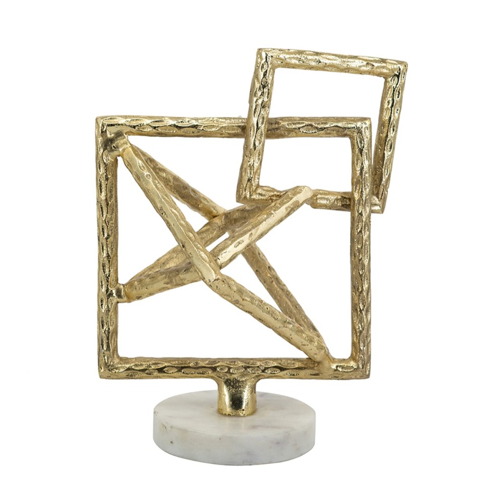 Artekko Noble Χρυσό Μεταλλικό Επιτραπέζιο Διακοσμητικό (20.3x17.8x25.4)cm