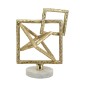 Artekko Noble Χρυσό Μεταλλικό Επιτραπέζιο Διακοσμητικό (20.3x17.8x25.4)cm