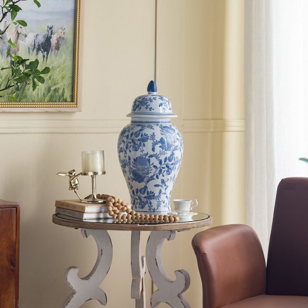 Artekko Noble Χρυσό Μεταλλικό Κηροπήγιο με Λαγό (17.8x10.2x19)cm