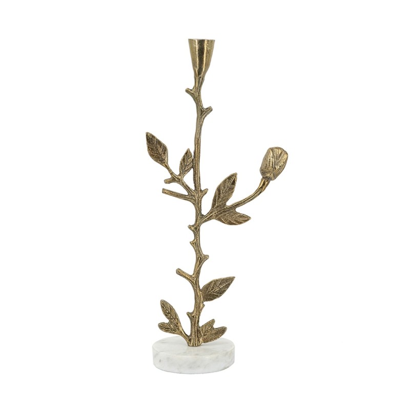 Artekko Branch Χρυσό Μεταλλικό Κηροπήγιο (16.5x10.2x40.6)cm