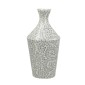 Artekko Ivory Γκρι Βάζο από Μπαμπού και Capiz (30x30x61)cm