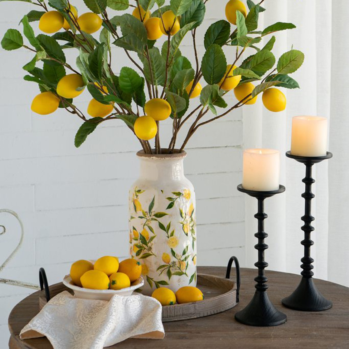 Artekko Nail Μαύρο Μεταλλικό Κηροπήγιο (10.2x10.2x28)cm