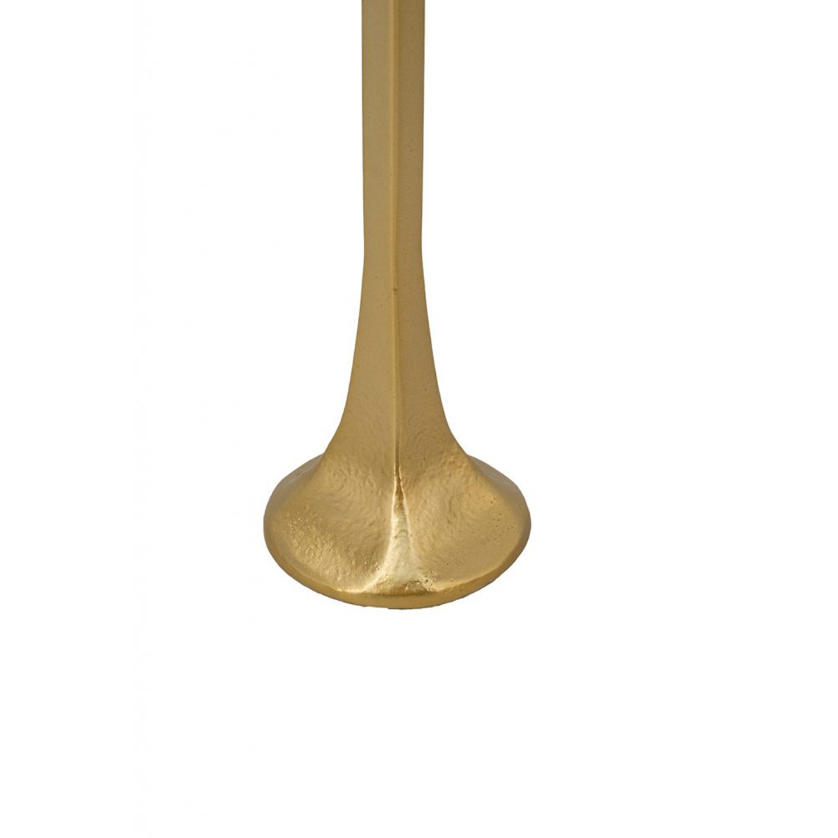 Artekko Nail Χρυσά Μεταλλικά Κηροπήγια (8.9x8.9x47)cm (8.9x8.9x38)cm (8.9x8.9x30.5)cm 3pcs