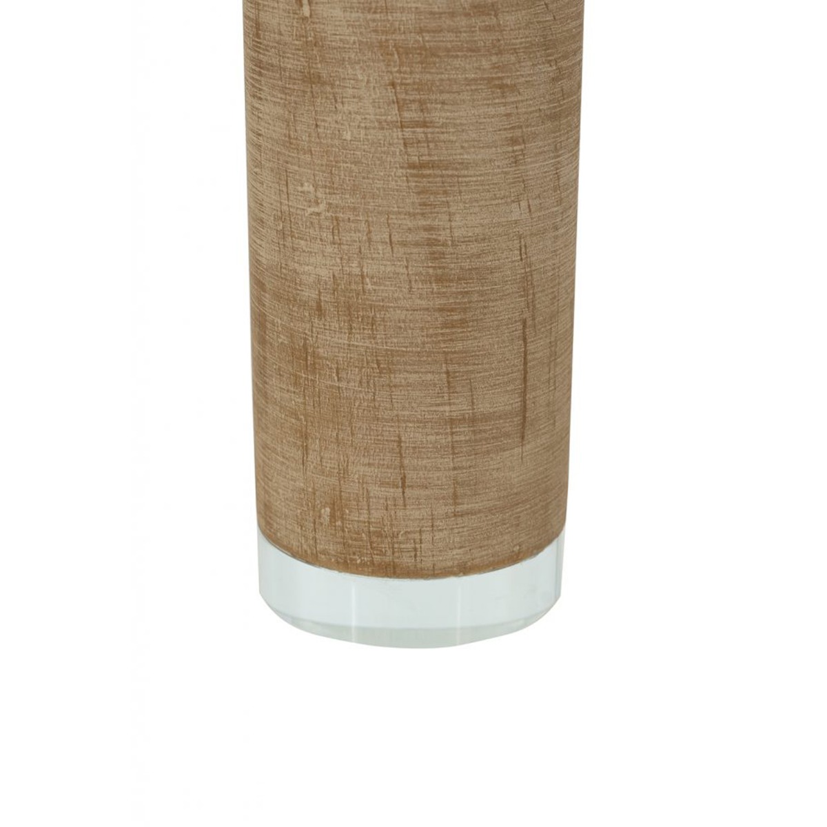 Artekko Gaia Καφέ Ξύλινο Κηροπήγιο (7.6x7.6x28)cm