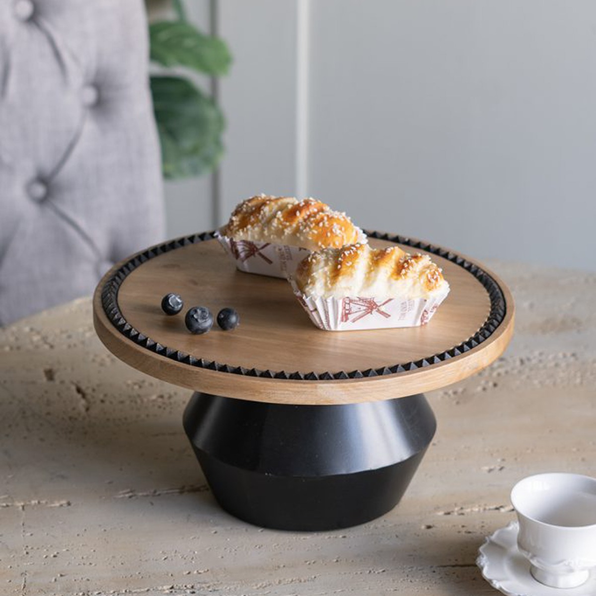 Artekko Gaia Καφέ Ξύλινη Ορντερβιερα Πλατό (30x30x15)cm