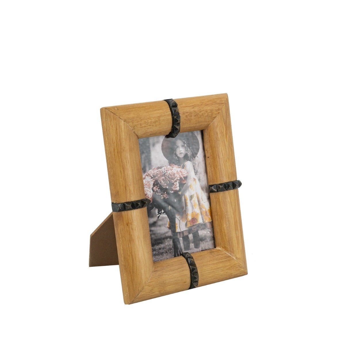 Artekko Gaia Καφέ Ξύλινη Κορνίζα για Φωτογραφία 4Χ6" (17.3x2.5x22.9)cm