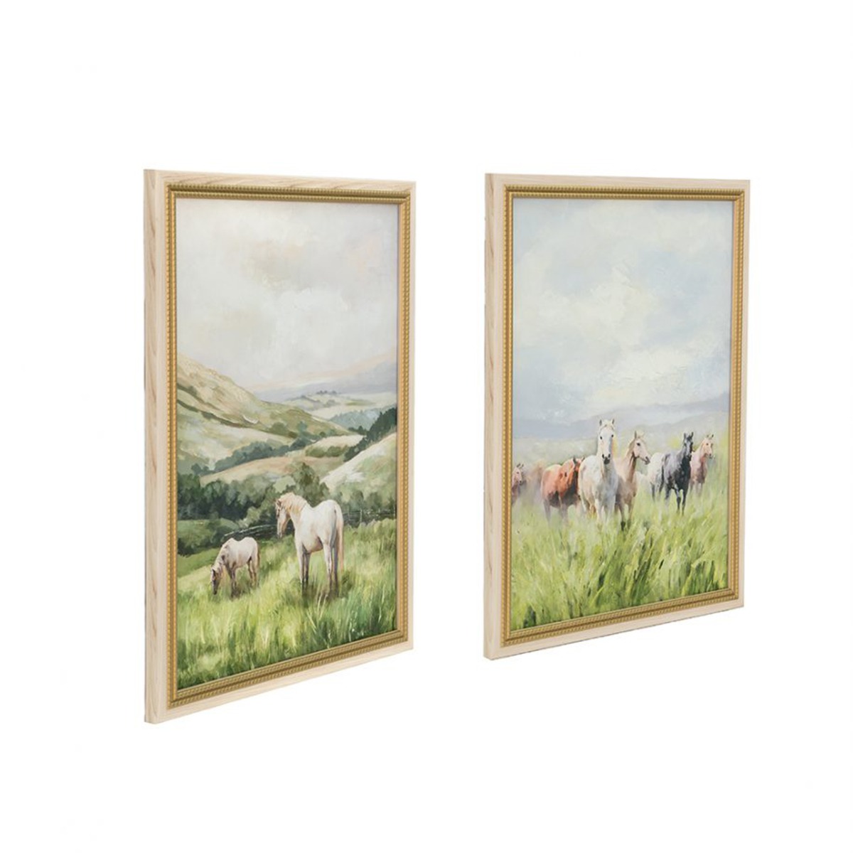 Artekko Canvasia Πολύχρωμοι Πίνακες σε Καμβά με Κορνίζα (60x2.8x80)cm 2pcs